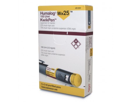 HUMALOG MIX 25 KWIK PEN 300 IU. 10 pens
